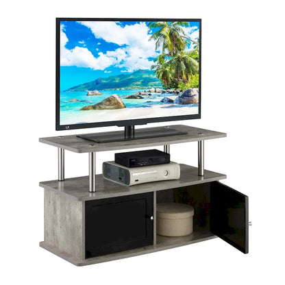 Convenience Concepts Designs2Go TV Stand with 2 Storage Cabinets and Shelf