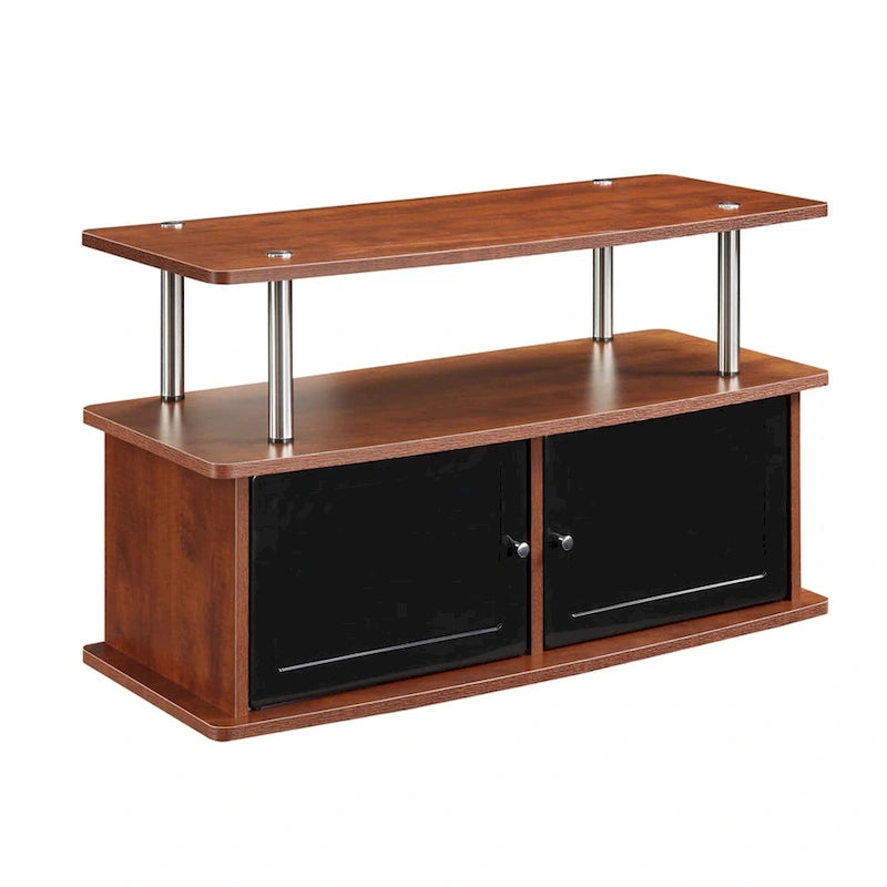 Convenience Concepts Designs2Go TV Stand with 2 Storage Cabinets and Shelf