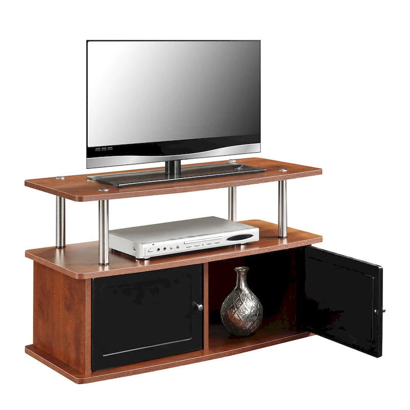 Convenience Concepts Designs2Go TV Stand with 2 Storage Cabinets and Shelf