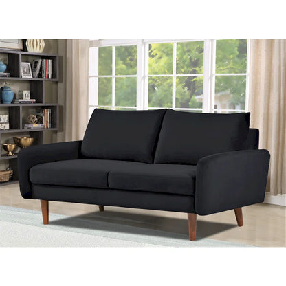 US Pride Furnitirue 58W Tapered Legs Kent Velvet Loveseat