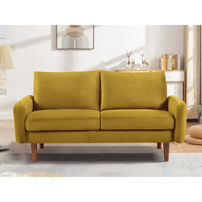 US Pride Furnitirue 58W Tapered Legs Kent Velvet Loveseat