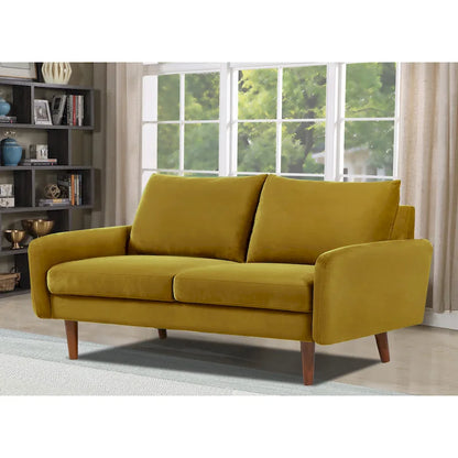 US Pride Furnitirue 58W Tapered Legs Kent Velvet Loveseat