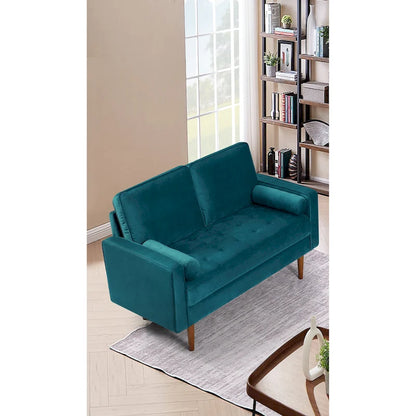 US Pride Furnitirue 58W Tapered Legs Kent Velvet Loveseat