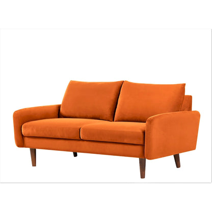 US Pride Furnitirue 58W Tapered Legs Kent Velvet Loveseat