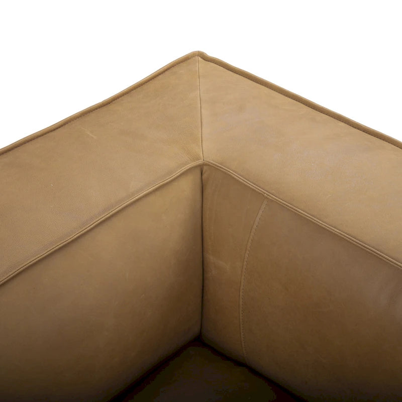 UR livingroom Full Aniline Leather Sofa Modern Genuine Leather Sofa Couch for Living Room - 100W x 43D x 26.25H