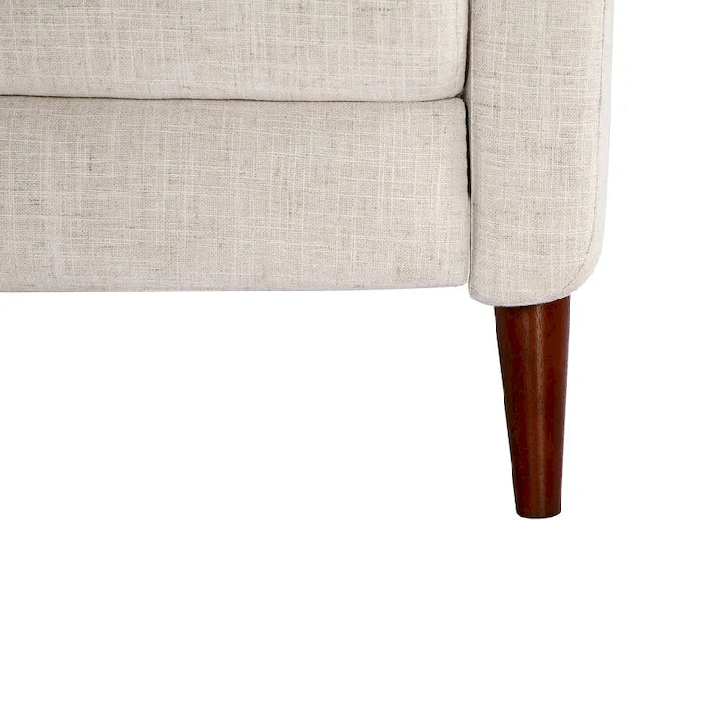 Aurora Comfy Manual Recliner with Wood Base