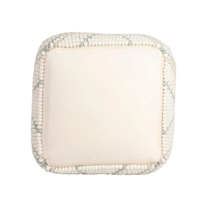 New Zealand Wool and Cotton Pouf