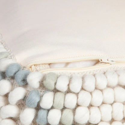 New Zealand Wool and Cotton Pouf