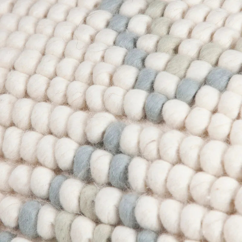 New Zealand Wool and Cotton Pouf