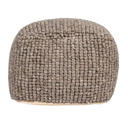 New Zealand Wool and Cotton Pouf