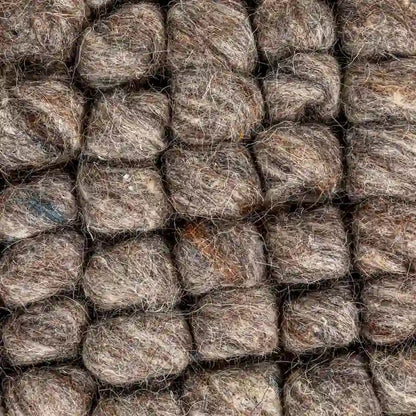 New Zealand Wool and Cotton Pouf