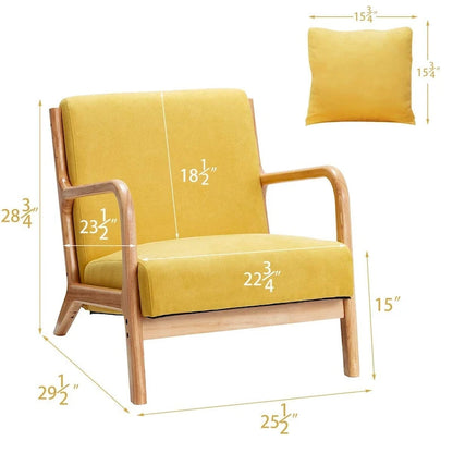 AECOJOY Mid Century Modern Living Room Reading Comfy Lounge Chairs