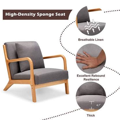 AECOJOY Mid Century Modern Living Room Reading Comfy Lounge Chairs