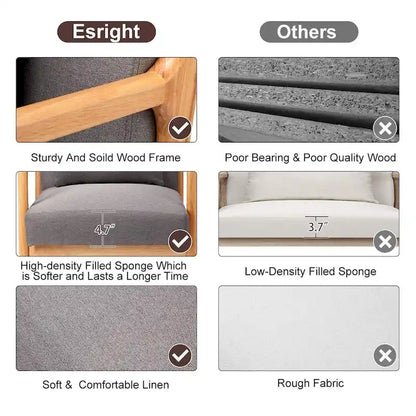 AECOJOY Mid Century Modern Living Room Reading Comfy Lounge Chairs