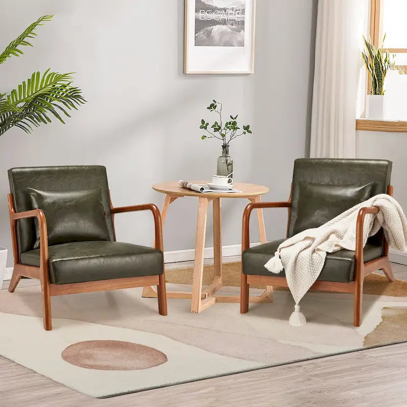 AECOJOY Mid Century Modern Living Room Reading Comfy Lounge Chairs