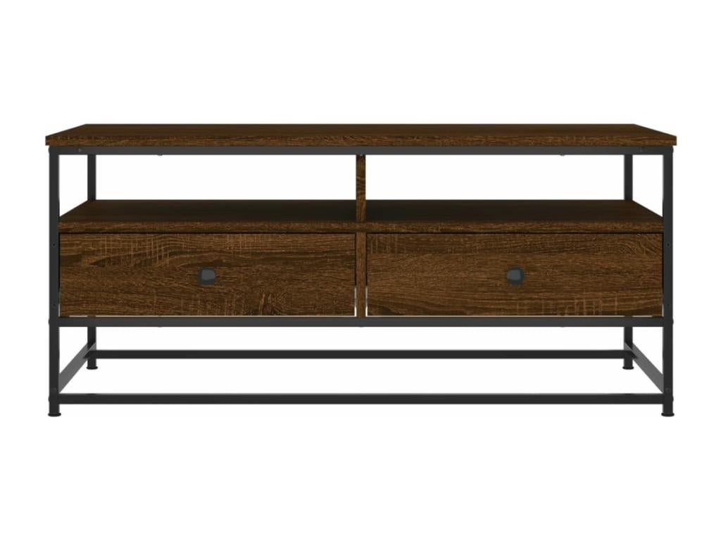 Brown oak coffee table, 100x51x45 cm, engineered wood