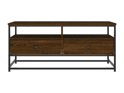Brown oak coffee table, 100x51x45 cm, engineered wood