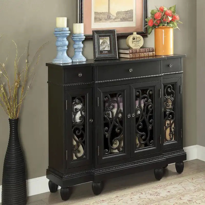 Furniture of America Bark Vintage 4-storage Hallway Cabinet
