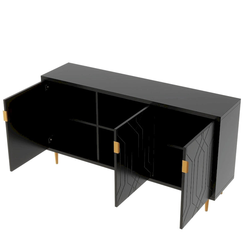 Contemporary TV Stand for TVs up to 70 Inches, Media Center