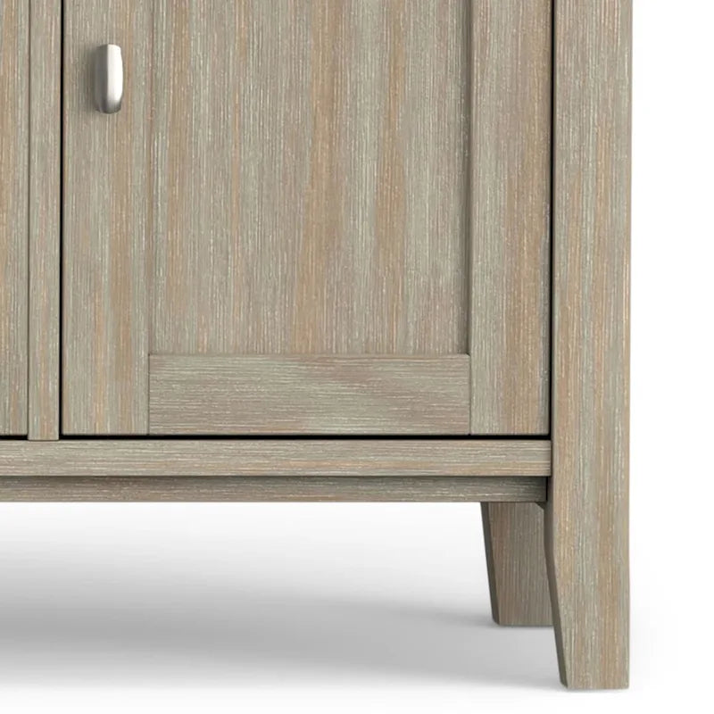 WYNDENHALL Norfolk SOLID WOOD 72 inch Wide TV Media Stand For TVs up to 80 inches - 72 W x 17.5 D x 26 H