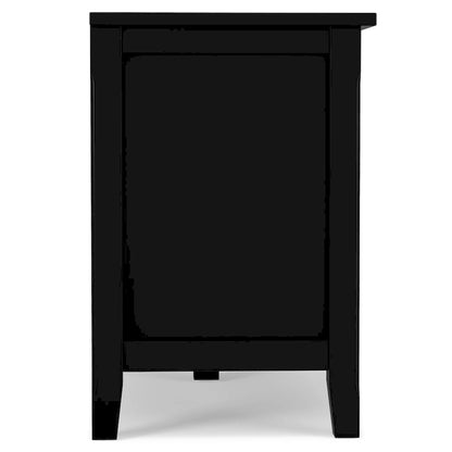 WYNDENHALL Norfolk SOLID WOOD 72 inch Wide TV Media Stand For TVs up to 80 inches - 72 W x 17.5 D x 26 H