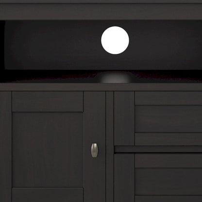 WYNDENHALL Norfolk SOLID WOOD 72 inch Wide TV Media Stand For TVs up to 80 inches - 72 W x 17.5 D x 26 H