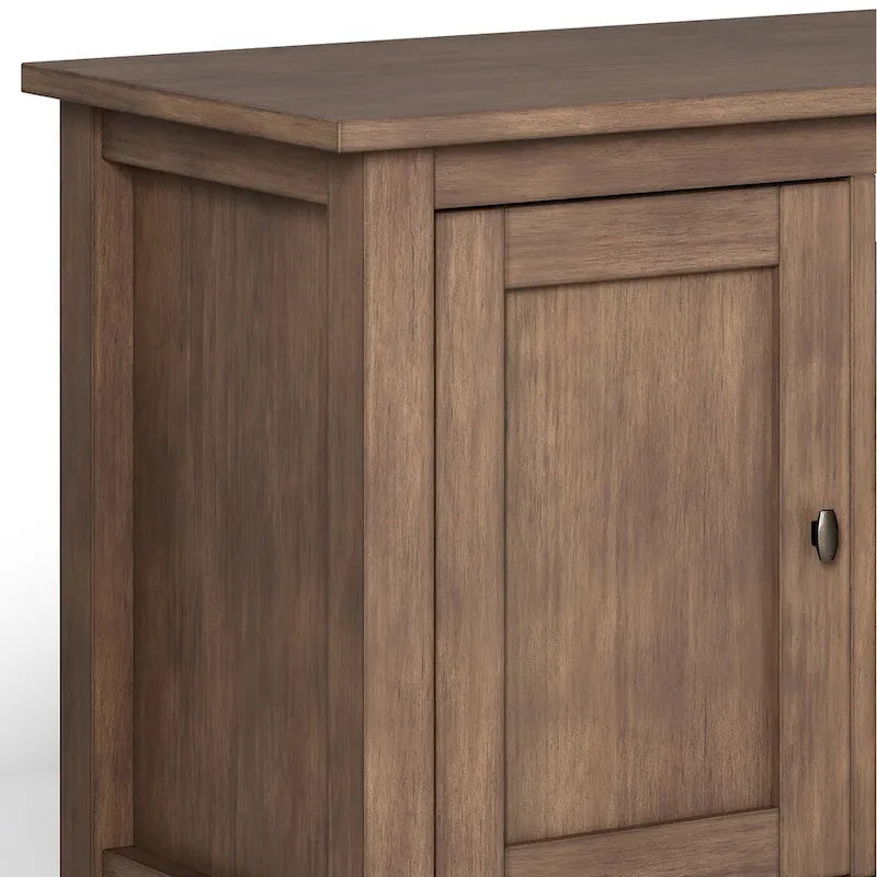 WYNDENHALL Norfolk SOLID WOOD 72 inch Wide TV Media Stand For TVs up to 80 inches - 72 W x 17.5 D x 26 H