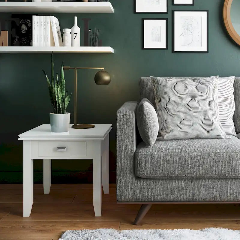 WYNDENHALL Stratford SOLID WOOD 21 inch Wide Square Transitional End Side Table