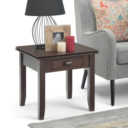WYNDENHALL Stratford SOLID WOOD 21 inch Wide Square Transitional End Side Table