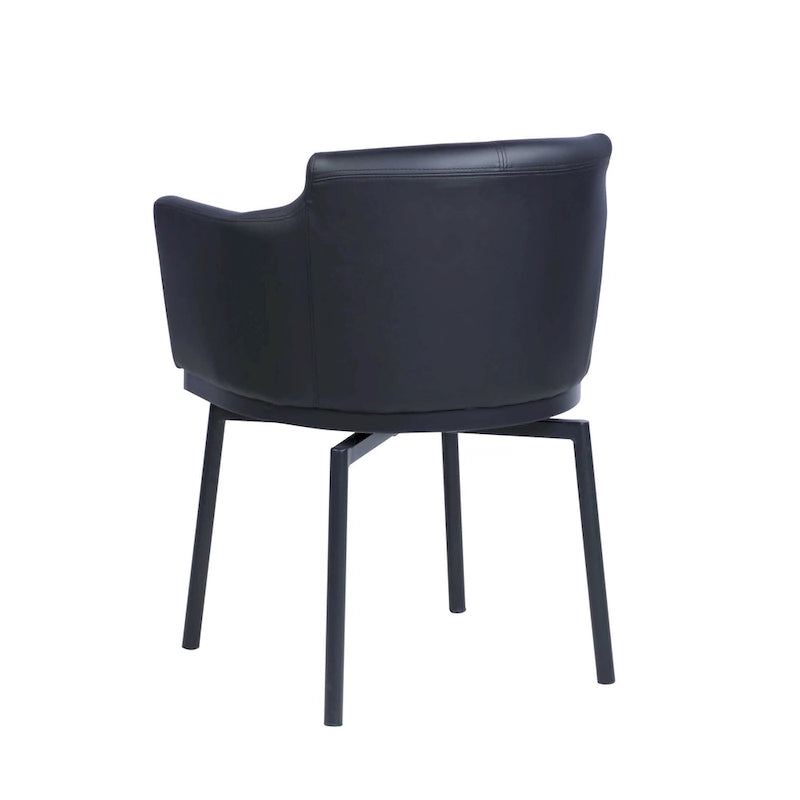 Somette Modern Club Arm Chair with Memory Swivel, Set of 2