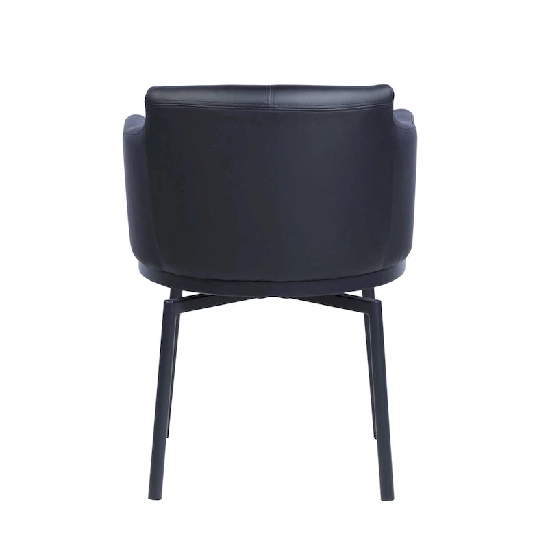 Somette Modern Club Arm Chair with Memory Swivel, Set of 2