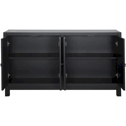 4 Door Buffet Cabinet Large Storage Space Sideboard Living Room Dining Room