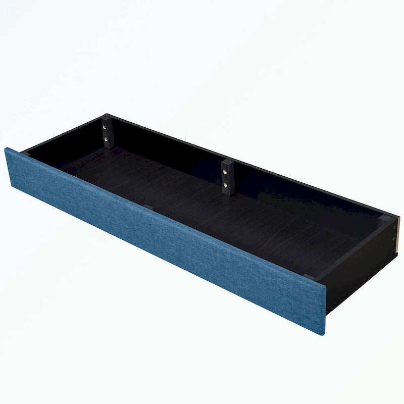 Queen Size Storage Bed Linen Upholstered Platform Bed with 3 Drawers