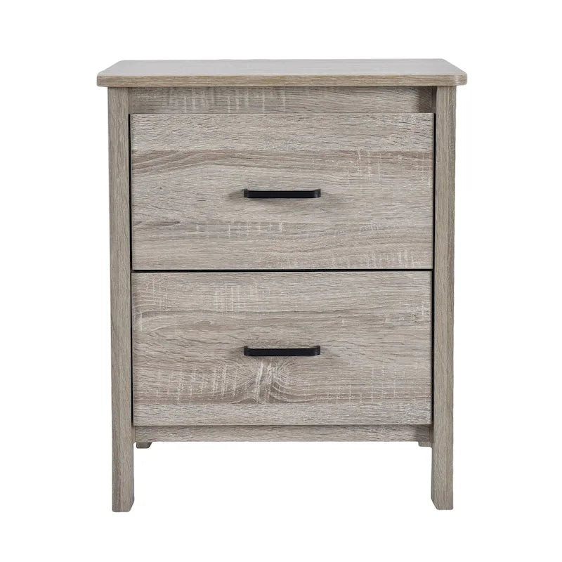 Olimont Contemporary 2 Drawer Nightstand by Christopher Knight Home