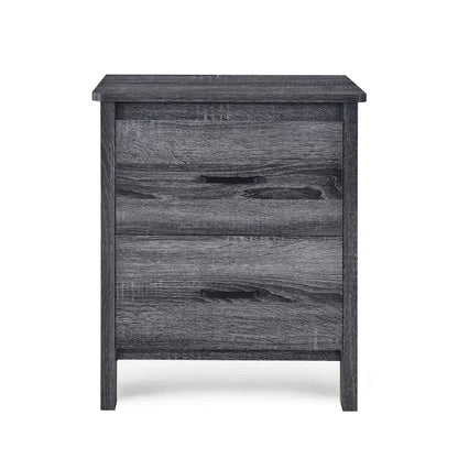 Olimont Contemporary 2 Drawer Nightstand by Christopher Knight Home
