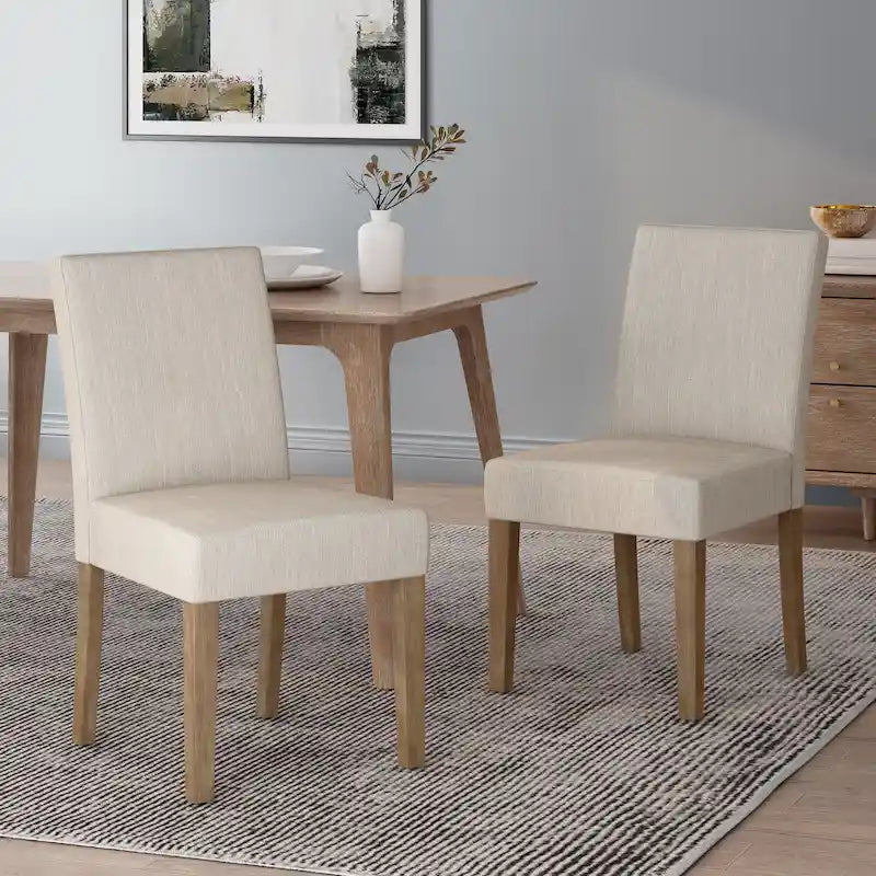 Kuna Contemporary Upholstered Dining Chair (Set of 2) by Christopher Knight Home