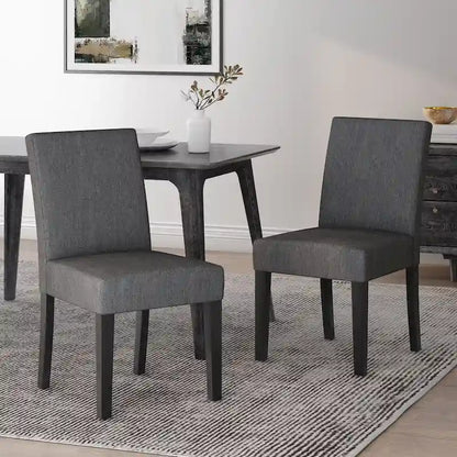 Kuna Contemporary Upholstered Dining Chair (Set of 2) by Christopher Knight Home