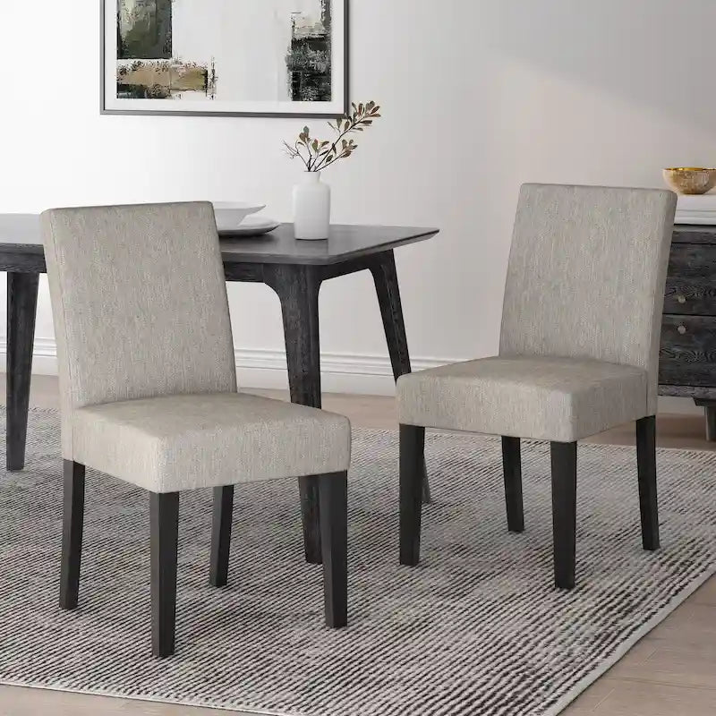Kuna Contemporary Upholstered Dining Chair (Set of 2) by Christopher Knight Home