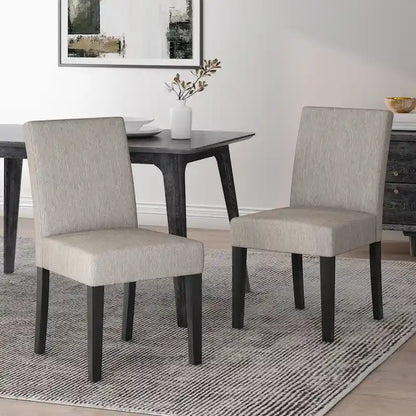 Kuna Contemporary Upholstered Dining Chair (Set of 2) by Christopher Knight Home