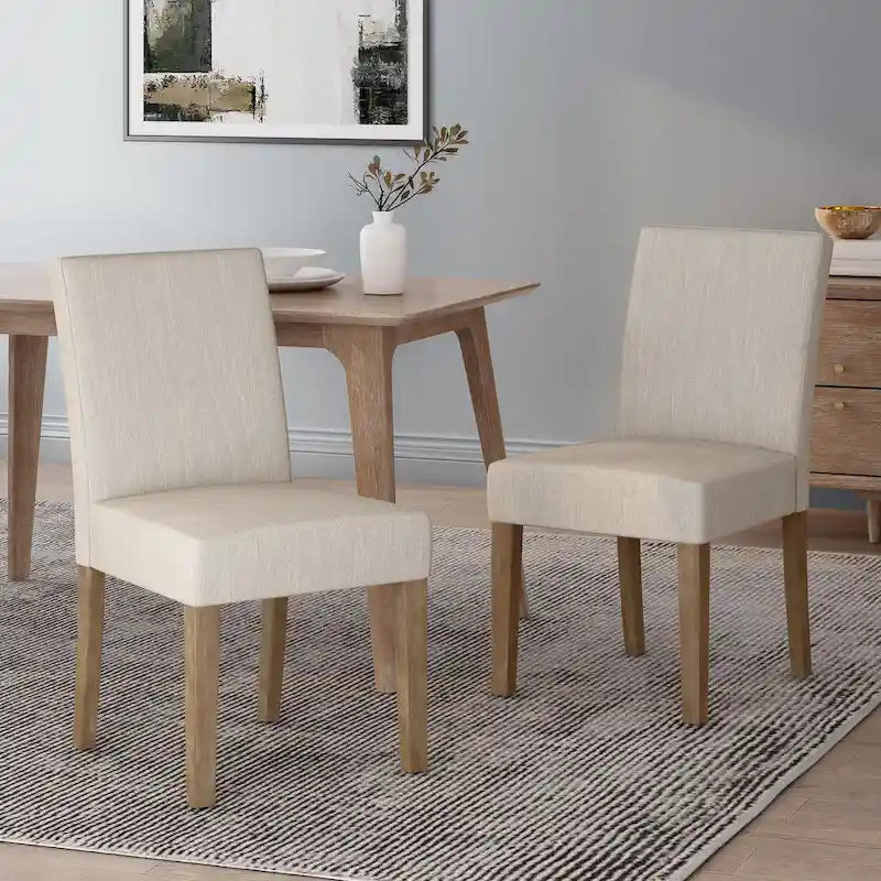 Kuna Contemporary Upholstered Dining Chair (Set of 2) by Christopher Knight Home