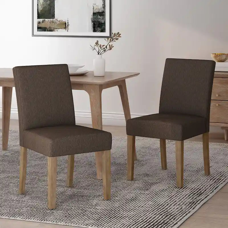 Kuna Contemporary Upholstered Dining Chair (Set of 2) by Christopher Knight Home