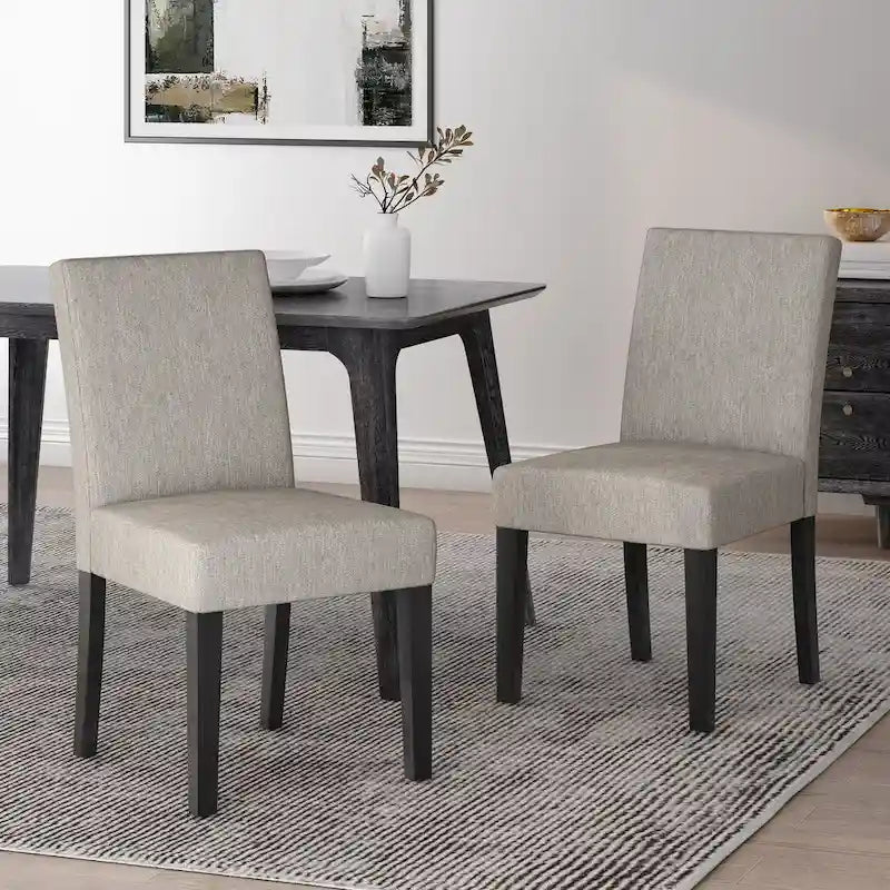 Kuna Contemporary Upholstered Dining Chair (Set of 2) by Christopher Knight Home