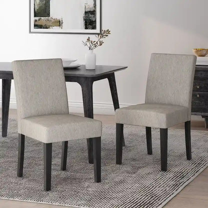 Kuna Contemporary Upholstered Dining Chair (Set of 2) by Christopher Knight Home