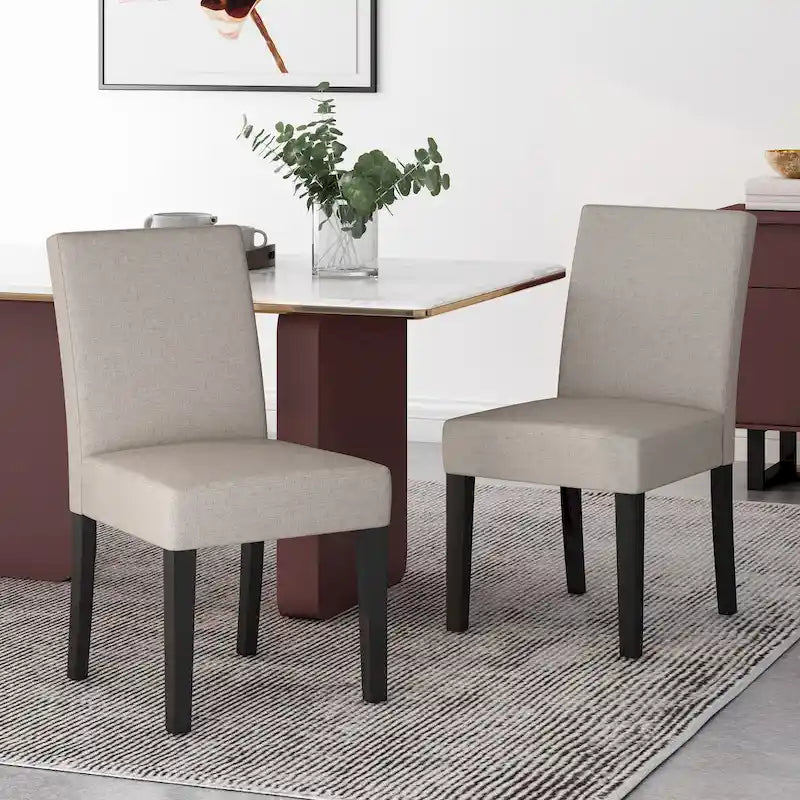 Kuna Contemporary Upholstered Dining Chair (Set of 2) by Christopher Knight Home