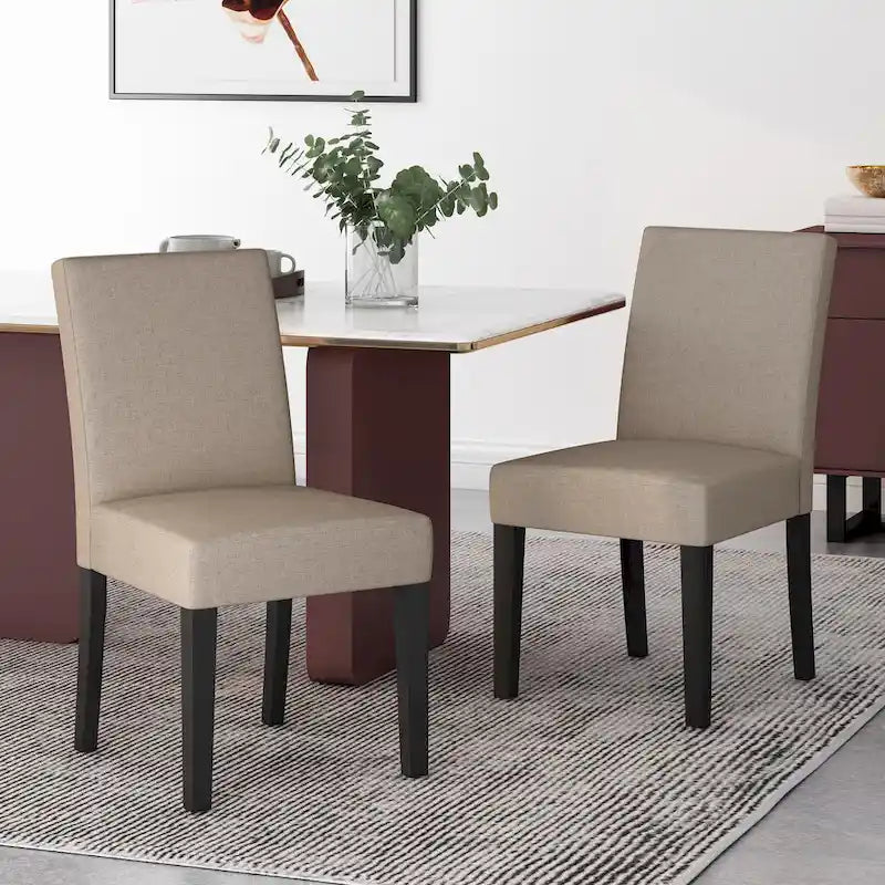 Kuna Contemporary Upholstered Dining Chair (Set of 2) by Christopher Knight Home