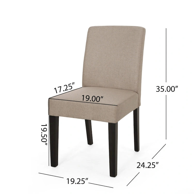 Kuna Contemporary Upholstered Dining Chair (Set of 2) by Christopher Knight Home
