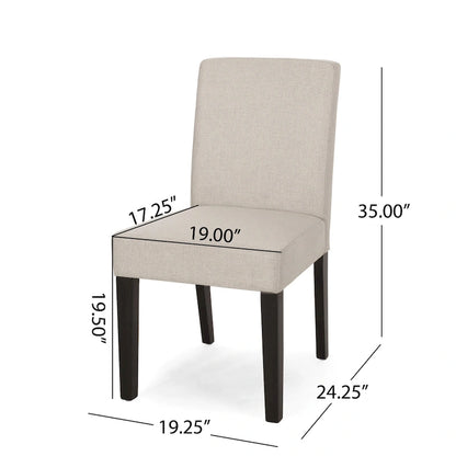 Kuna Contemporary Upholstered Dining Chair (Set of 2) by Christopher Knight Home
