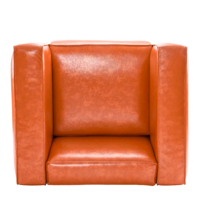 Goyette Faux Leather Club Chair by Christopher Knight Home