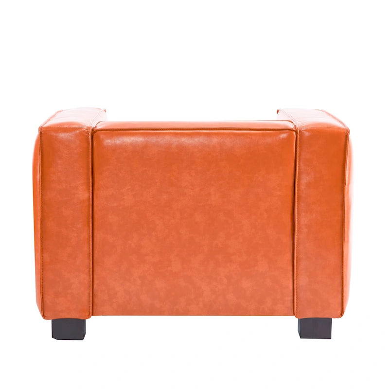 Goyette Faux Leather Club Chair by Christopher Knight Home