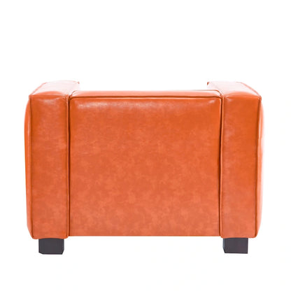 Goyette Faux Leather Club Chair by Christopher Knight Home